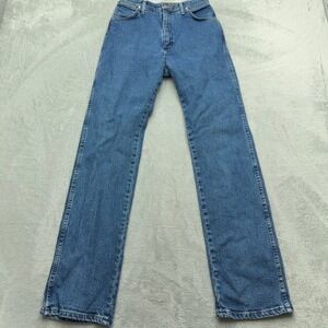 Wrangler Jeans Womens 9x34 Blue Ultimate Riding 14MWZLS High Rise Bootcut Cotton